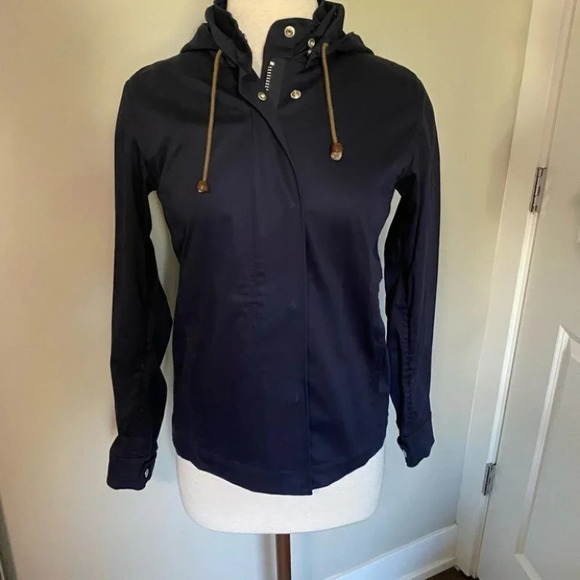 Babaton Jackets & Blazers - Babaton utility jacket navy military hood XXS